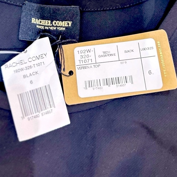 NWT Rachel Comey New York Verbena twisted knot back Black Tank Top size 6 - Picture 7 of 9